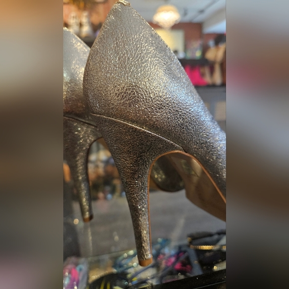 Womens peep toe heels - Picture 2 of 6